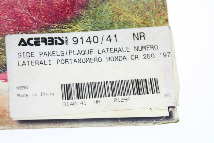 New Seitenteile Side panels year prod.1997 Honda CR250 1997 Vintage
