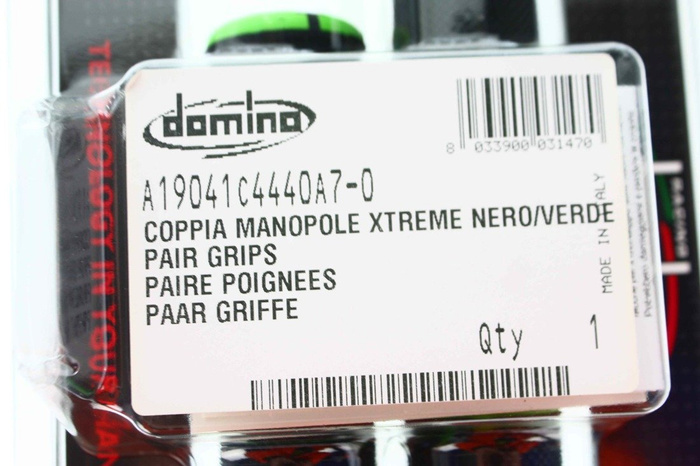 Griffe Domino schwarz – grün X-treme Motocross Enduro KXF