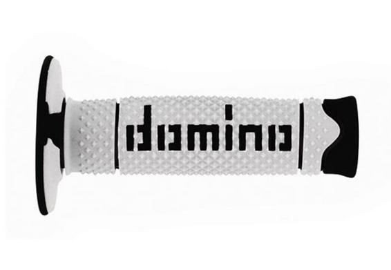 Griffe Domino weiss – schwarz Motocross SM Passt zu: KTM Husqvarna RMZ YZF KXF