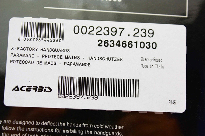 Acerbis Handprotektoren X - Factory Hanschalen Handguard Handschutz Enduro MX
