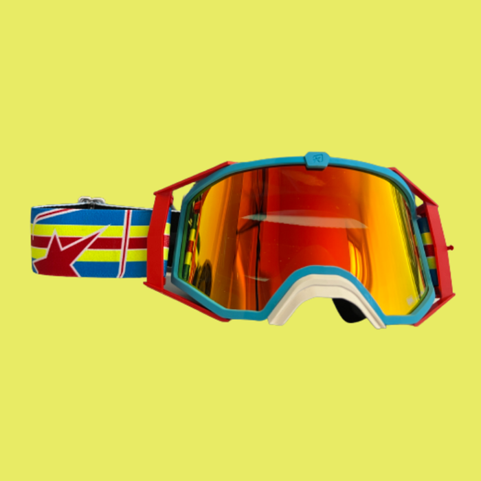 Ariete 8K TOP FLUO Enduro Motocross MTB-Brille kompatibel mit Korrektionsbrillen