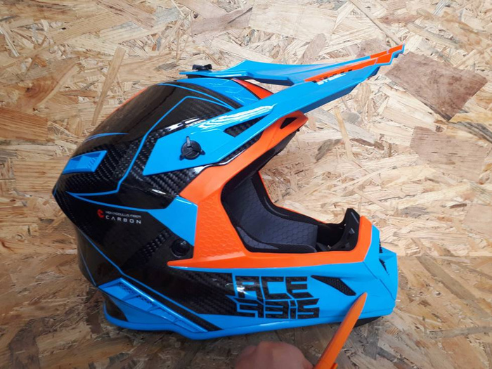 Acerbis Helm Steel Carbon Cross Enduro Quad mit ästhetischem Defekt XL