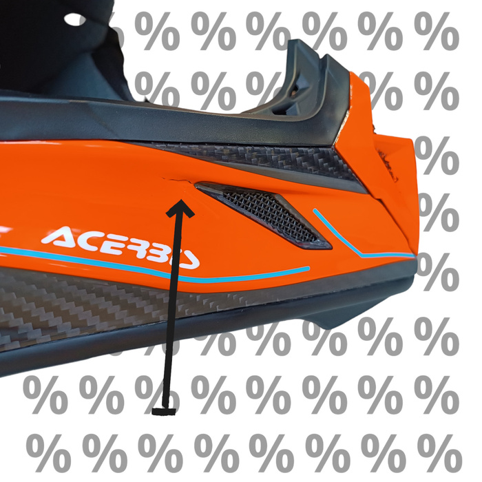 Acerbis Helm Steel Carbon 2206 Cross Enduro Quad mit ästhetischem Defekt XXL