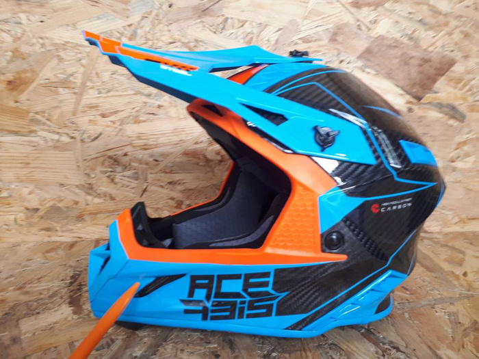 Acerbis Helm Steel Carbon Cross Enduro Quad mit ästhetischem Defekt S
