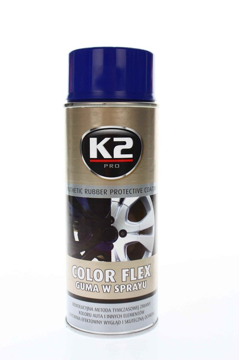 K2 Color Flex Spray Sprühfolie Flüssiggummi Felgenfolie 400ml Gummi