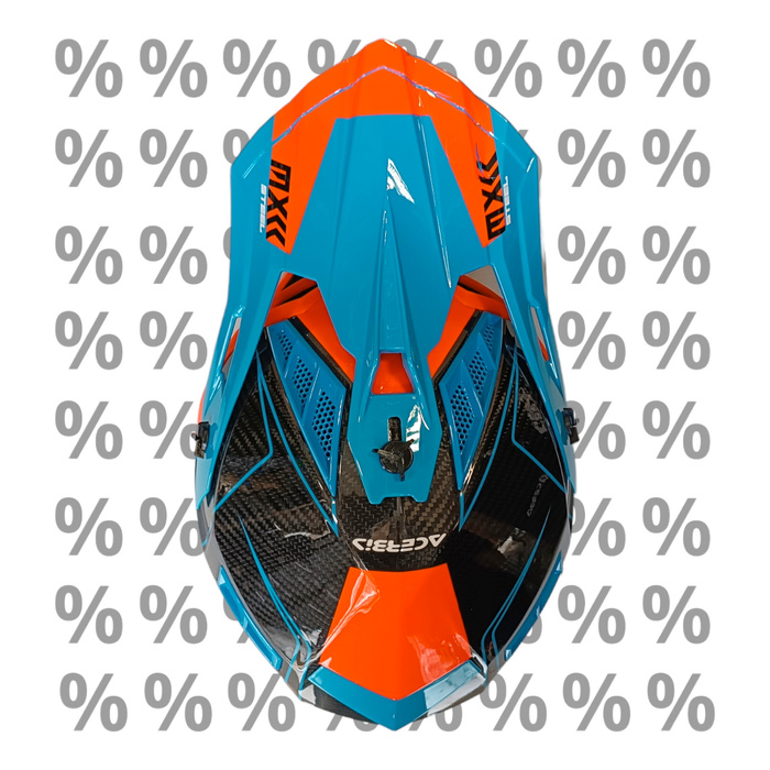 Acerbis Helm Steel Carbon Motorrad Cross Enduro Quad mit ästhetischem Defekt S