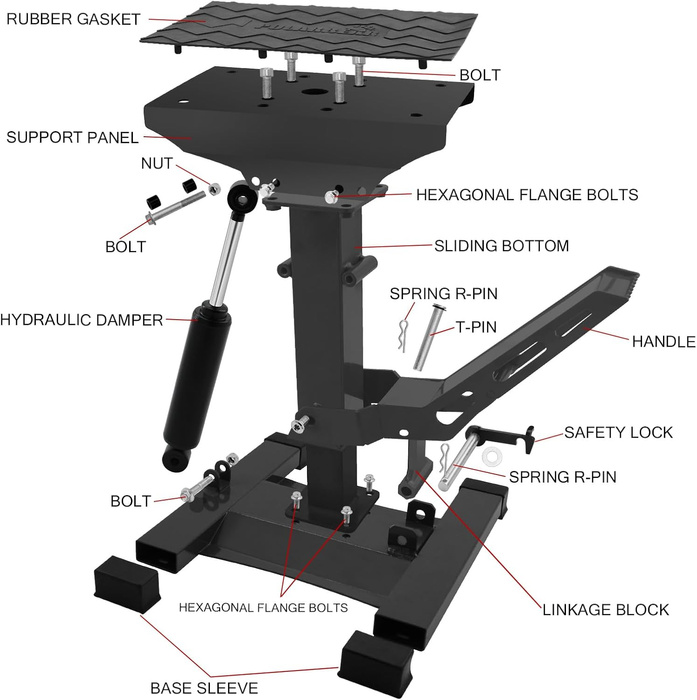 POLARBEAR Motorradständer bis 725kg Motocross Dirt Bike