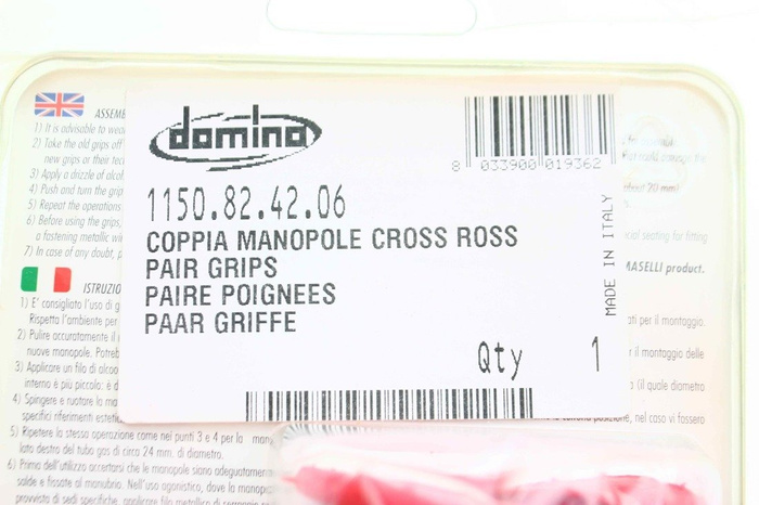 Griffe Domino rot Motocross Enduro Made In Italy