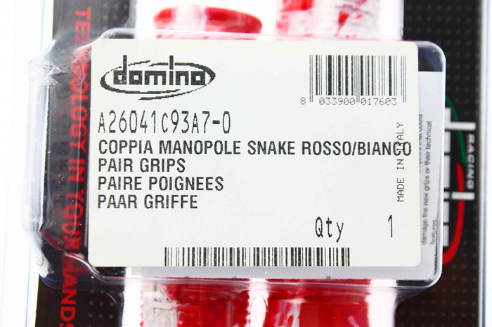 RAUSVERKAUF Griffe Domino SNAKE rot - weiß
