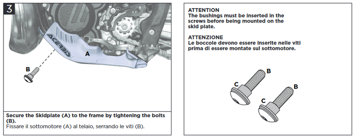 Acerbis Motorschutz Motorplatte Motorrad passend für KTM EXC XC-W TPI 2020-2023