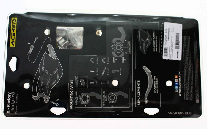 Acerbis Handprotektoren X - Factory Hanschalen Handguard Handschutz Enduro MX