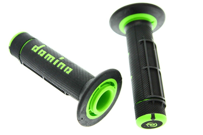 RAUSVERKAUF Griffe Domino schwarz – grün Motocross Enduro SM Kawasaki KX KXF KLX