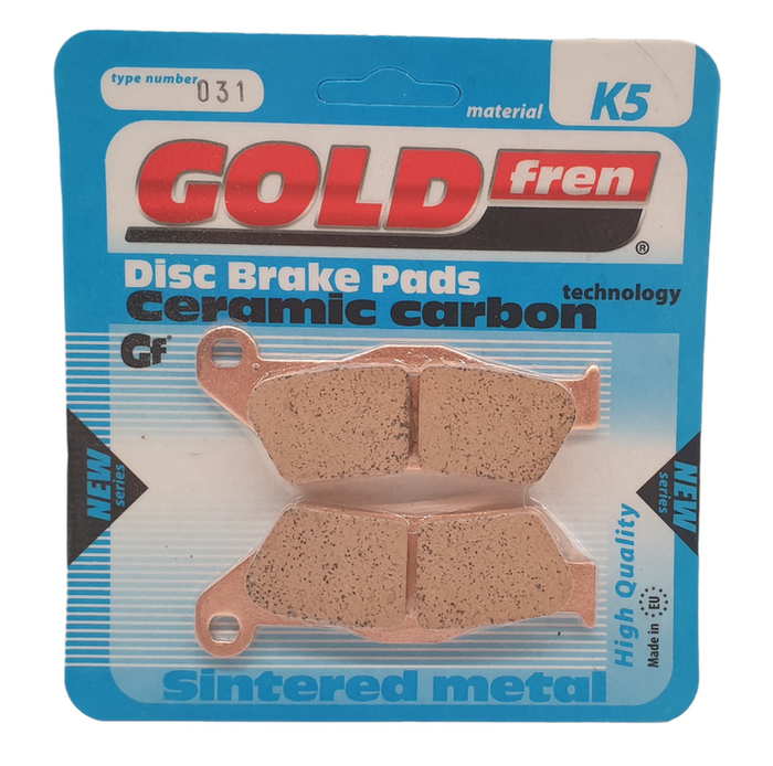Bremsbeläge GOLDfren KH181 GOLDfren 031 e.g. vorn Ersatz SBS 671, EBC 181, Ferodo FDB 2018/2039R