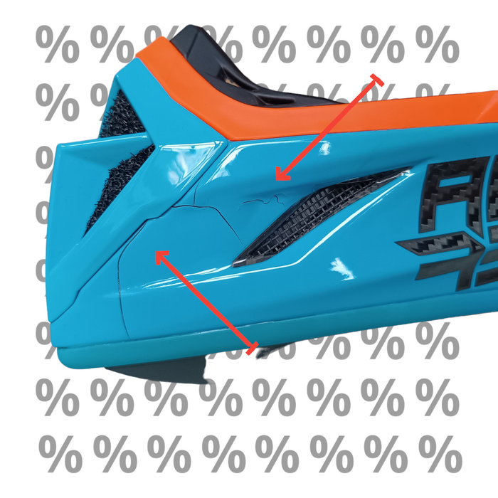 Acerbis Helm Steel Carbon Motorrad Cross Enduro Quad mit ästhetischem Defekt S