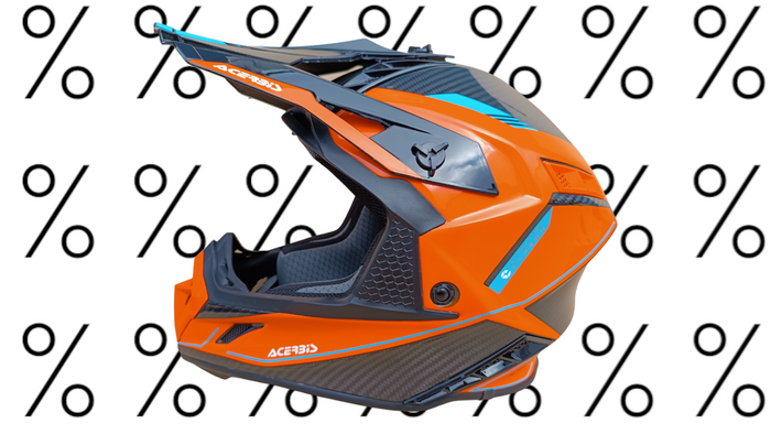 Acerbis Helm Steel Carbon 2206 Cross Enduro Quad mit ästhetischem Defekt M