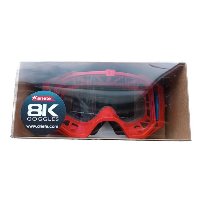 Ariete 8K-, Enduro-, Motocross MTB-Brille, kompatibel mit Korrektionsbrillen.