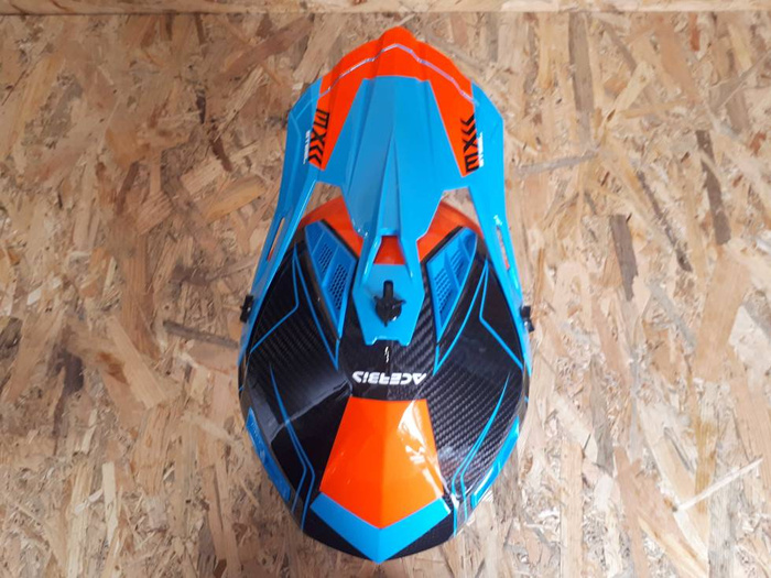 Acerbis Helm Steel Carbon Cross Enduro Quad mit ästhetischem Defekt S