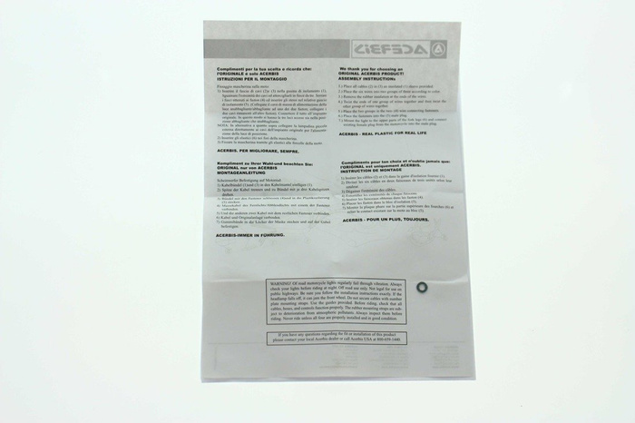 RAUSVERKAUF Acerbis Scheinwefer Diamond Supermoto Enduro Stunt Naked Bike Ausverkauft