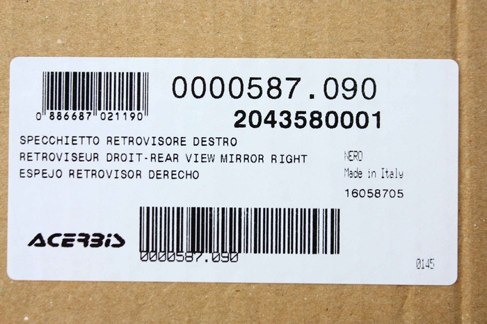 Acerbis Rückspiegel Special Klapp Mirror Enduro Supermoto MX Off Road universal