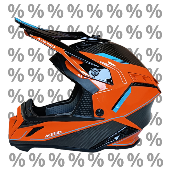 Acerbis Helm Steel Carbon 2206 Cross Enduro Quad mit ästhetischem Defekt XS