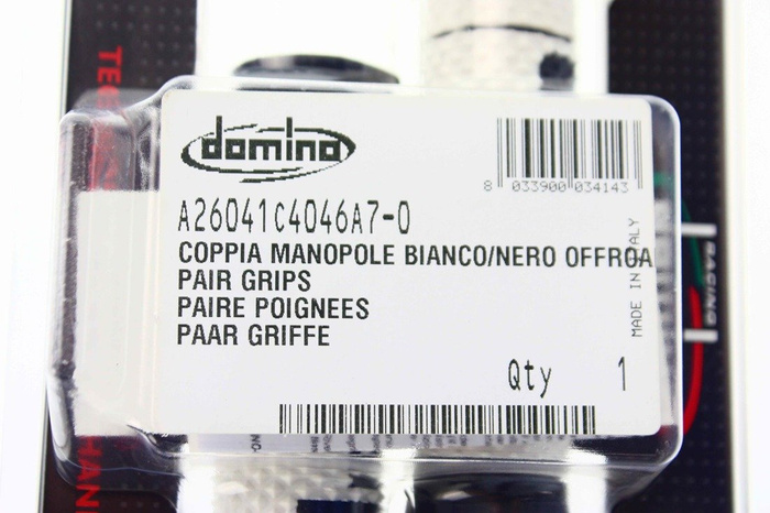Griffe Domino weiss – schwarz Motocross SM Passt zu: KTM Husqvarna RMZ YZF KXF