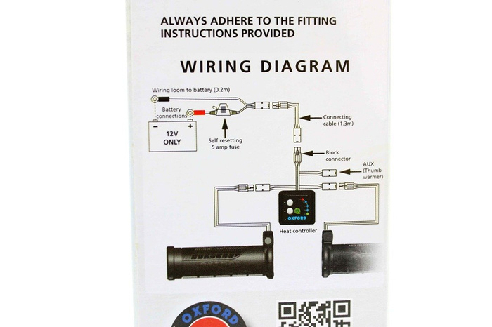 Heizgriffe Oxford Premium 22mm ATV Quad fünf Heizstufen bis 50 Grad