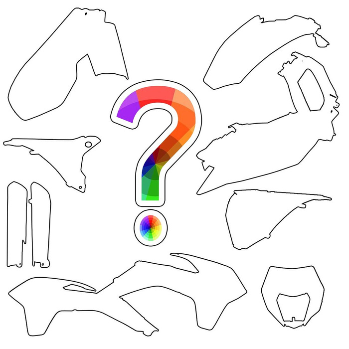 Acerbis Plastik Kit Verkleidung passend für KTM EXC EXC-F 125 520 2014 2015