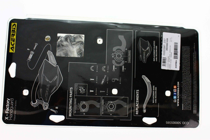 Acerbis Handprotektoren X - Factory Hanschalen Handguard Handschutz Enduro MX