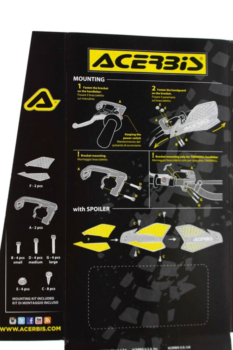 Acerbis Handprotektoren X-Ultimate Motocross Enduro Handguards Handschutz