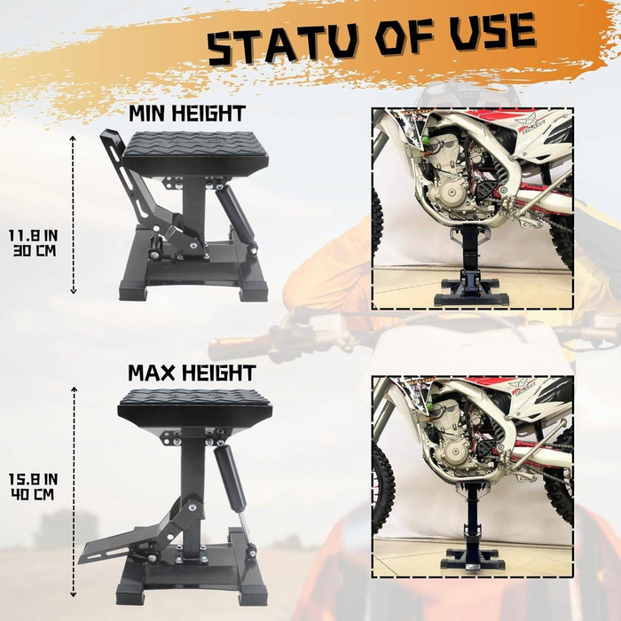 POLARBEAR Motorradständer bis 725kg Motocross Dirt Bike