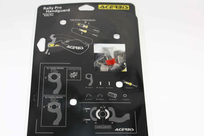 Acerbis Handschalen Rally Pro Blau Enduro SM Paar inkl. Anbaukit Neu Yamaha