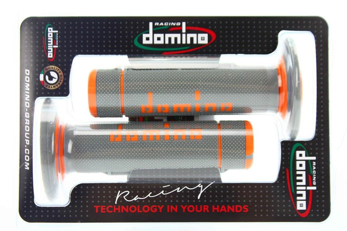 Griffe Domino grau–orange off-road passend für KTM SX SXF EXC Motocross Enduro