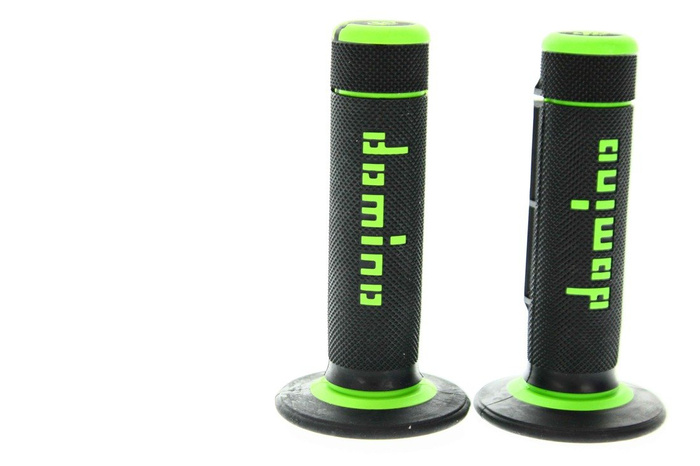 RAUSVERKAUF Griffe Domino schwarz – grün Motocross Enduro SM Kawasaki KX KXF KLX