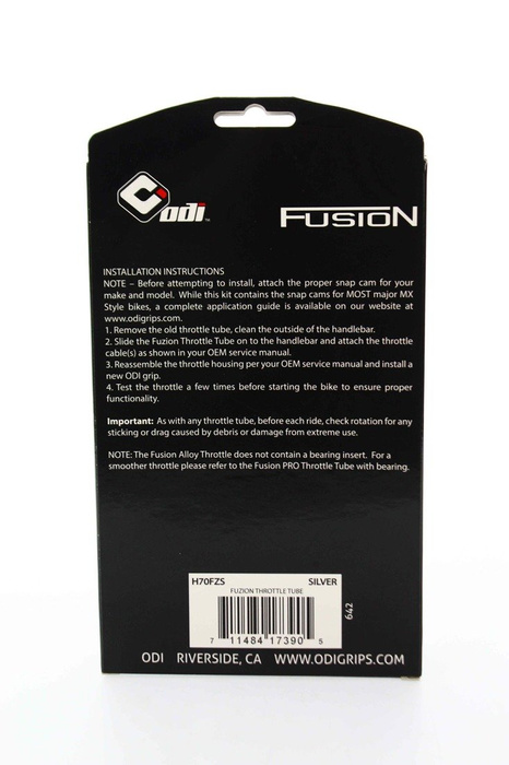 ODI Gasgriff Rollgas Fusion Stop 6061 mit teflonbeschichteten inneren Schläuchen