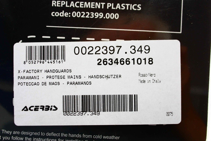 Acerbis Handprotektoren X - Factory Hanschalen Handguard Handschutz Enduro MX