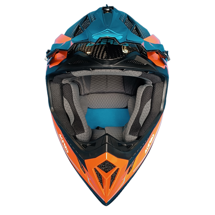 Acerbis Helm Steel Carbon 2206 Cross Enduro Quad mit ästhetischem Defekt XL