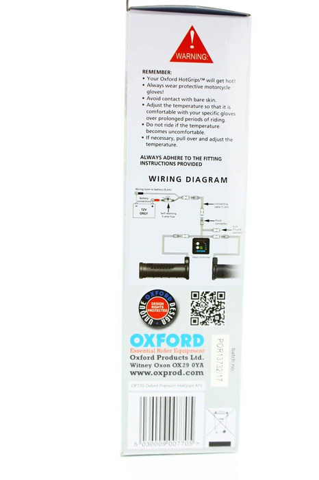 Heizgriffe Oxford Premium 22mm ATV Quad fünf Heizstufen bis 50 Grad