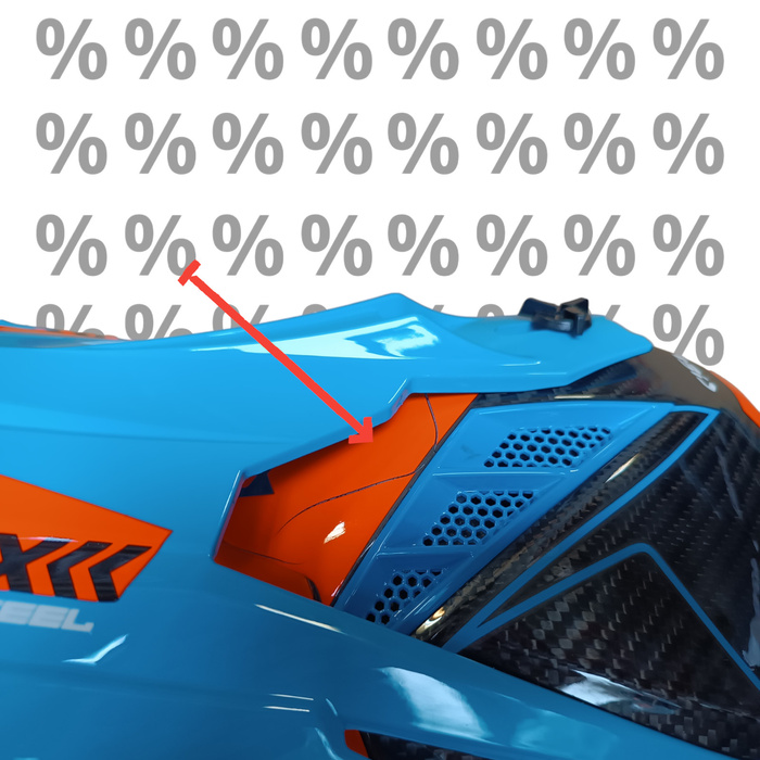 Acerbis Helm Steel Carbon Motorrad Cross Enduro Quad mit ästhetischem Defekt XS