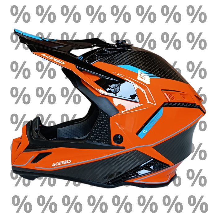 Acerbis Helm Steel Carbon 2206 Cross Enduro Quad mit ästhetischem Defekt XXL