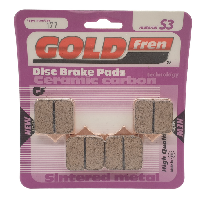 KH322/4HH Bremsbeläge GOLDfren 177 ( 4 Stück) Ersatz: SBS 762, EBC FA322/4HH, Ferodo FDB2120