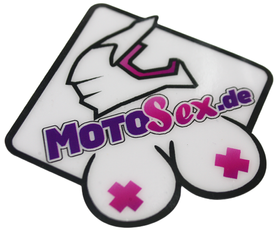 MotoSex.de Aufkleber 6,5x7 cm Dicke von 580 Mikron.