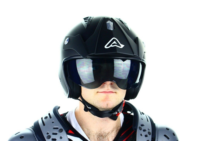 Acerbis Helm Aria Jethelm Enduro Quad Roller Scooter Trial Motorrad Motorcycle