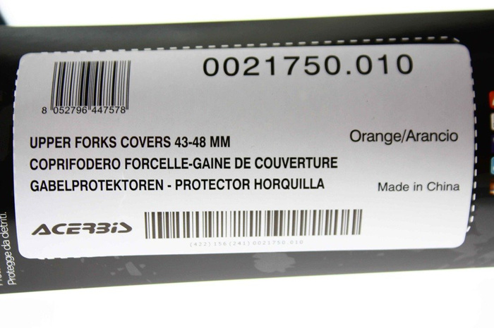 Acerbis Gabel Protektor Gummi Carbon effekt / Paar