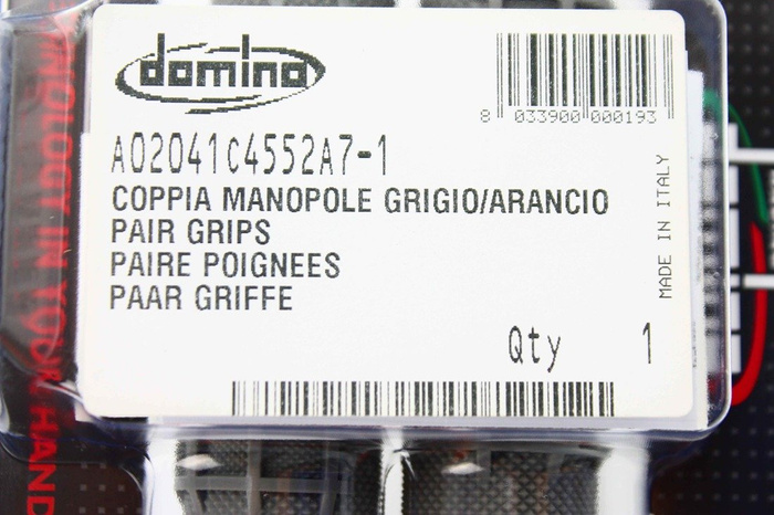 Griffe Domino grau–orange off-road passend für KTM SX SXF EXC Motocross Enduro