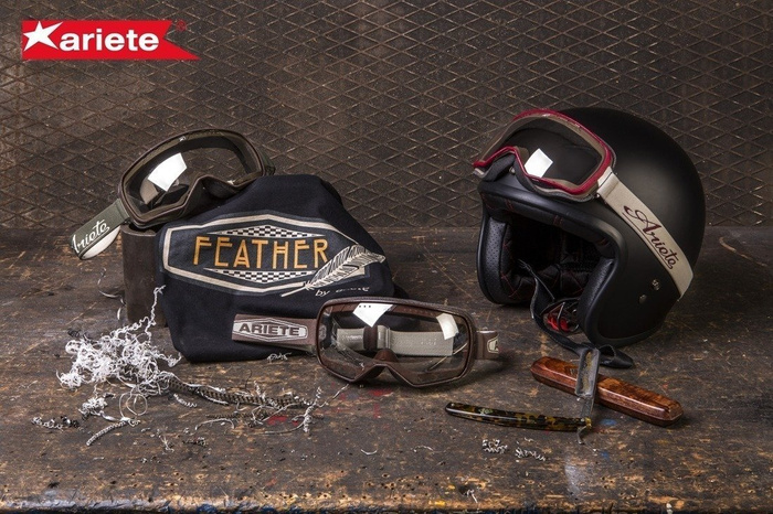 Brille Ariete FEATHER Cafe Racer Oldtimer Scrambler Cabrio Motocross