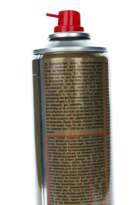 S100 DRY LUBE KETTEN SPRAY 400ml von Dr.Wack Motorrad Kettenspray