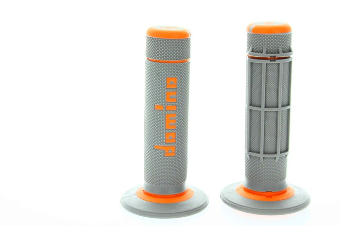 Griffe Domino grau–orange off-road passend für KTM SX SXF EXC Motocross Enduro