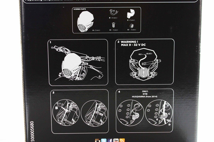 Acerbis Motorrad Scheinwerfer LED 2430 lm / 50000h Fulmine Headlight Enduro