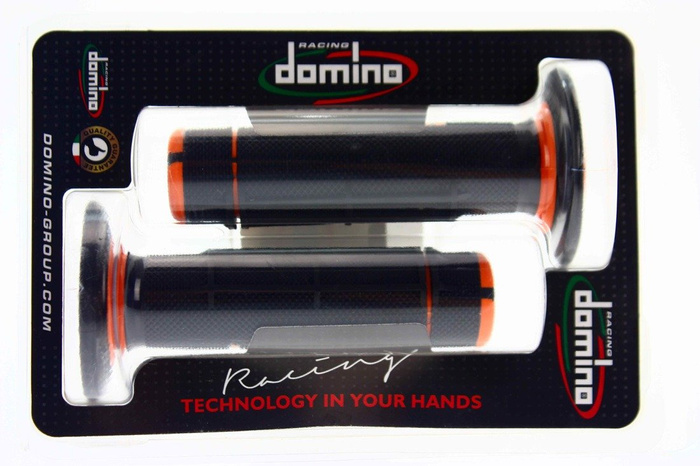 RAUSVERKAUF Griffe Domino schwarz – orange Motocross Enduro Honda XR CR CRF CRM