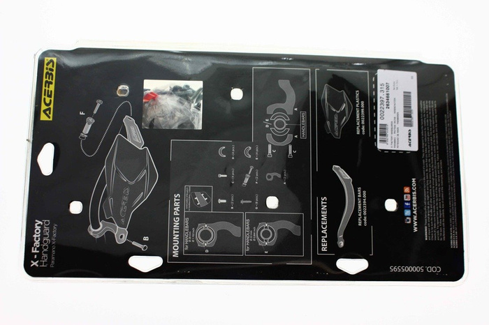 Acerbis Handprotektoren X - Factory Hanschalen Handguard Handschutz Enduro MX